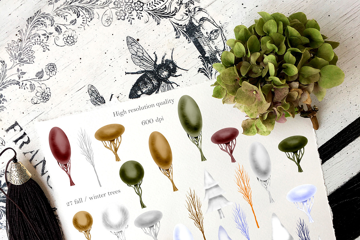 FALL WINTER MAGIC SEASONS CREATOR, a Texture Illustration by ArtOLB (Photo 3 of 11)