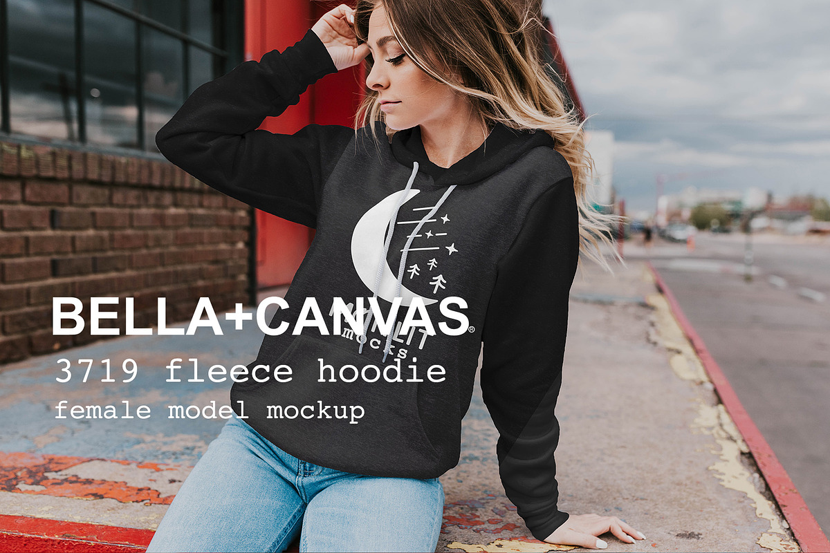 Bella Canvas Sweatshirt Mockup 3719, a Hoody Mockup by Moonlit Mocks (Photo 1 of 6)