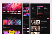 Quickets – Concert Ticketing Website, an UI Kit Template by peterdraw (Thumbnail 2 of 7)
