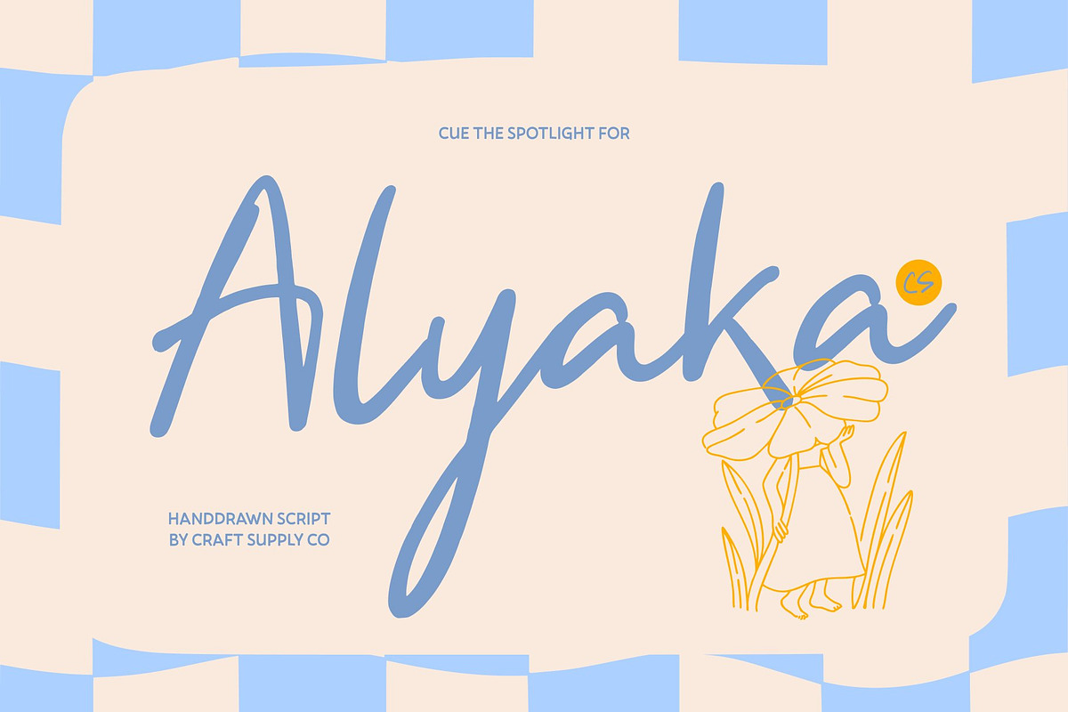 CS Alyaka – Handwritten Script, a Script Font by Craft Supply Co. (Photo 1 of 8)