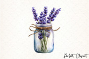 Lavender Mother’s Day Clipart, an Illustration by Watercolor design (Thumbnail 10 of 10)