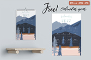 Natural calendar 2022 template, an Illustration by Piixypeach (Thumbnail 3 of 5)