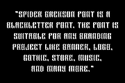 Spider Grekson - Artdeco Font, a Blackletter Font by Iqsiart Studio (Thumbnail 4 of 12)