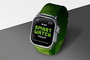 Smartwatch Mockup, a Wearable Device Mockup by Jiwstudio (Thumbnail 5 of 6)