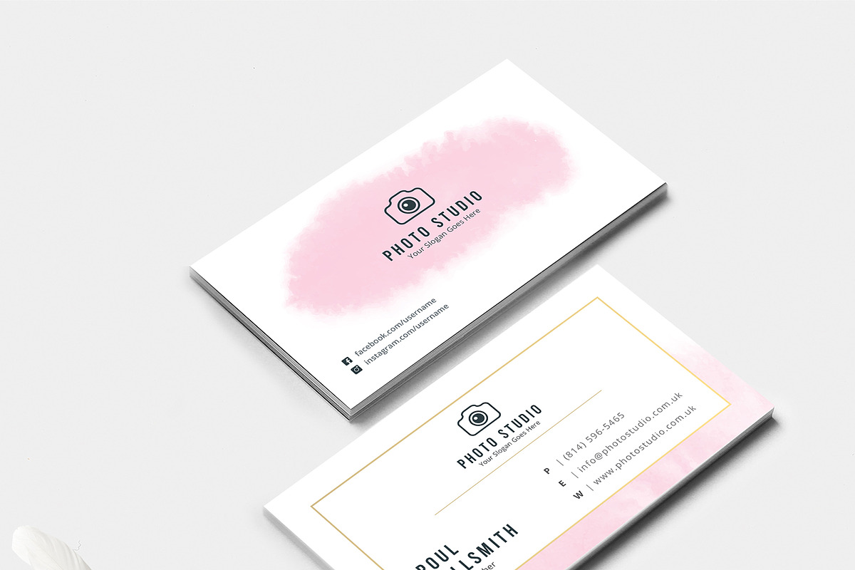 Photo Studio Business Card, a Business Card Template by TelaTemplates (Photo 2 of 7)