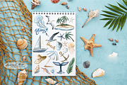 Summer beach Clipart Collection, a Seasonal Illustration by Leonaa art (Thumbnail 6 of 8)