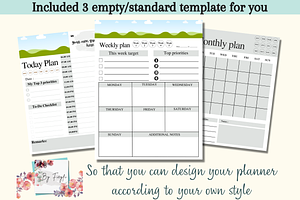 Daily, Weekly & Monthly Planner