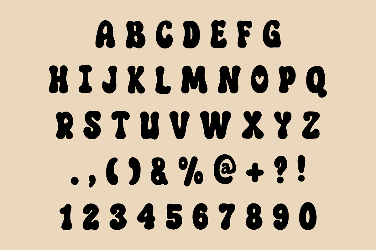 Groovy Love, a Handwritten Font by Fourteen Letter (Photo 5 of 5)