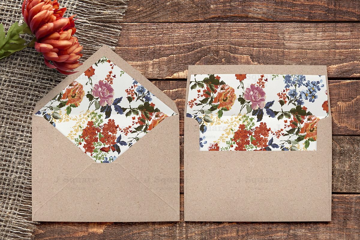 Vintage Floral Digital Paper preview 5