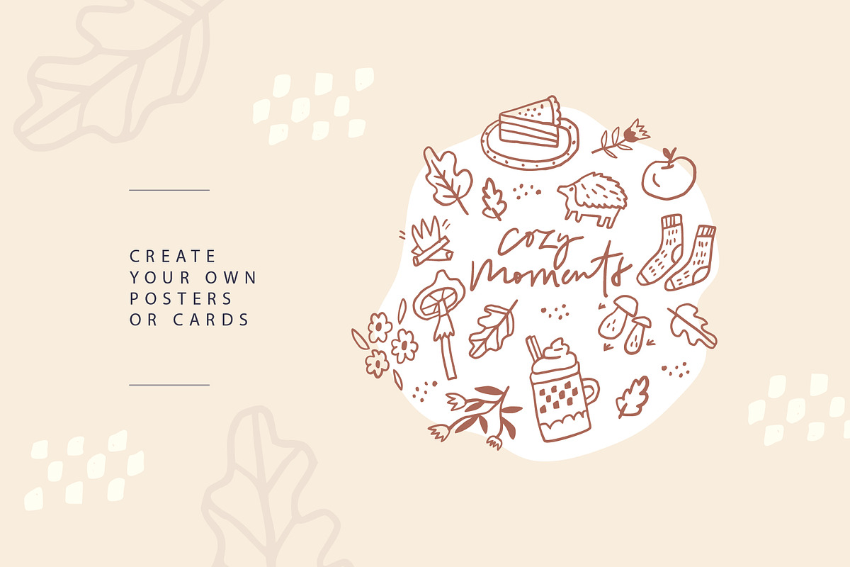 Autumn vibes | Hand drawn clipart, a Seasonal Illustration by Favete Art (Photo 7 of 10)