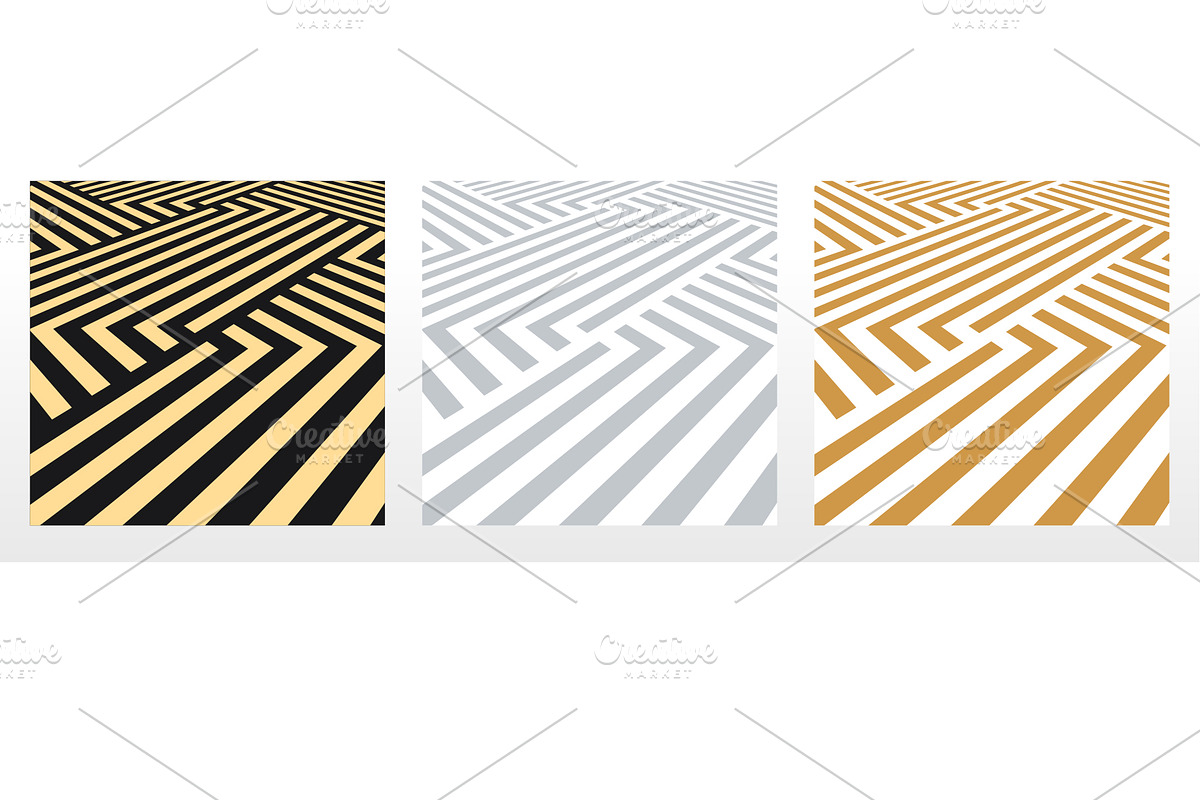 Set of abstract geometric patterns., a Pattern Graphic by RODINA (Photo 1 of 3)