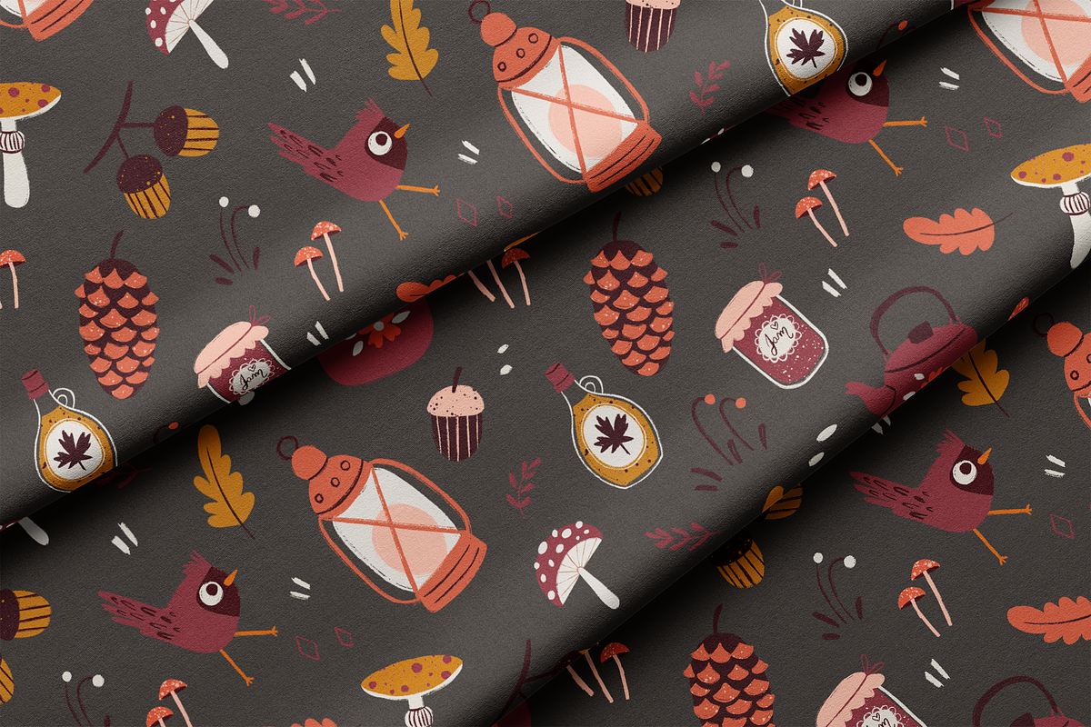 Cozy Autumn Seamless Pattern Design, a Pattern Graphic by Lady Bruniere Design (Photo 10 of 13)