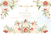 Watercolor Pomegranate collection, a Decorative Illustration by WonderWonder (Thumbnail 12 of 12)