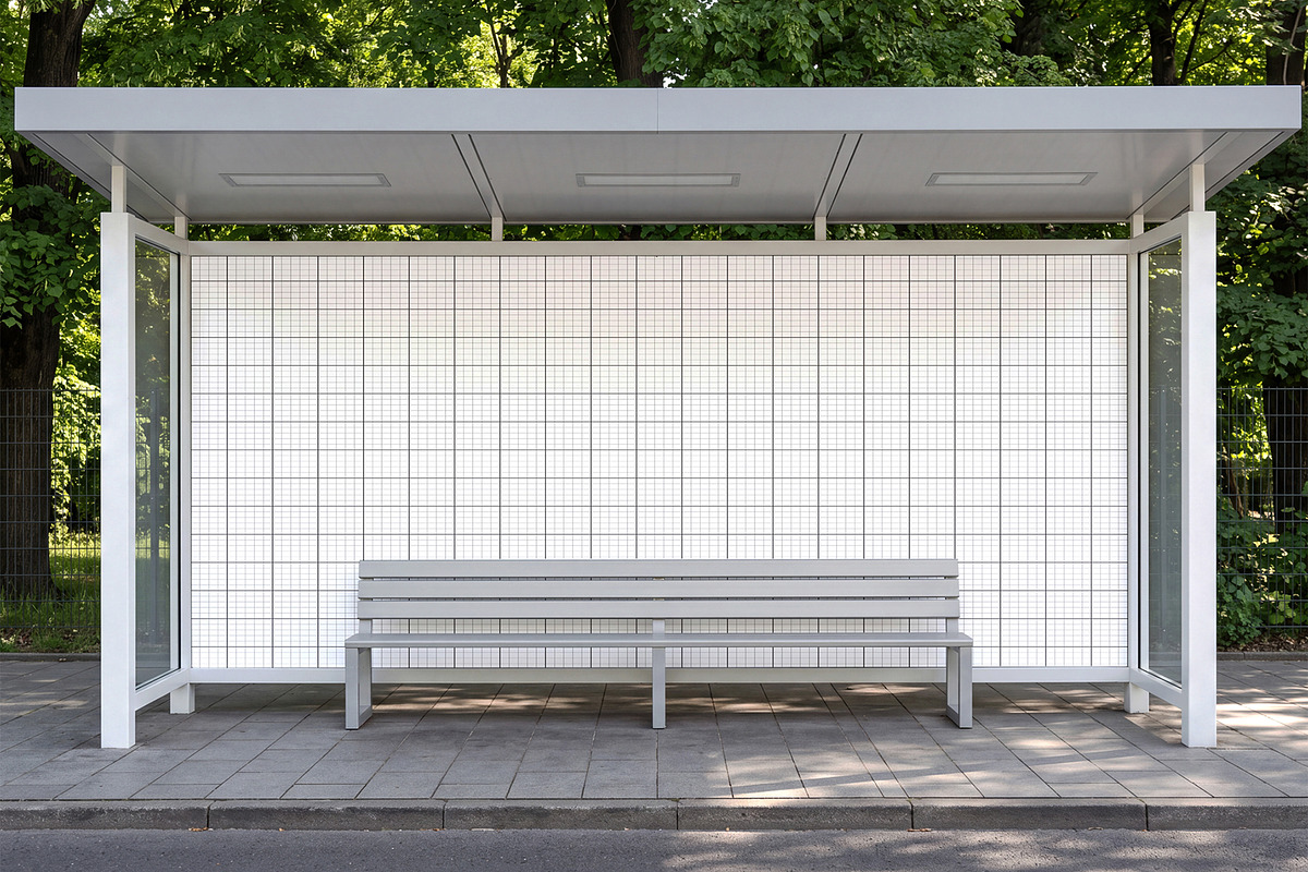 Bus Stop Billboard Mockup Template, an Advertising Mockup by graphypix (Photo 4 of 4)