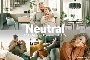 20 Neutral Lightroom Presets LUTs