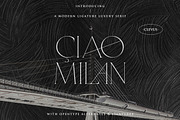 CiaoMilan - Modern Ligature Serif, a Serif Font by ClevUs (Thumbnail 1 of 12)