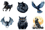 Black Animals Icon Clipart, an Illustration by DreamArtGraphic (Thumbnail 3 of 4)