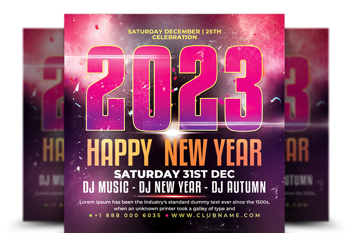 New Year Flyer, a Flyer Template by AfzaalGraphics (Photo 1 of 2)