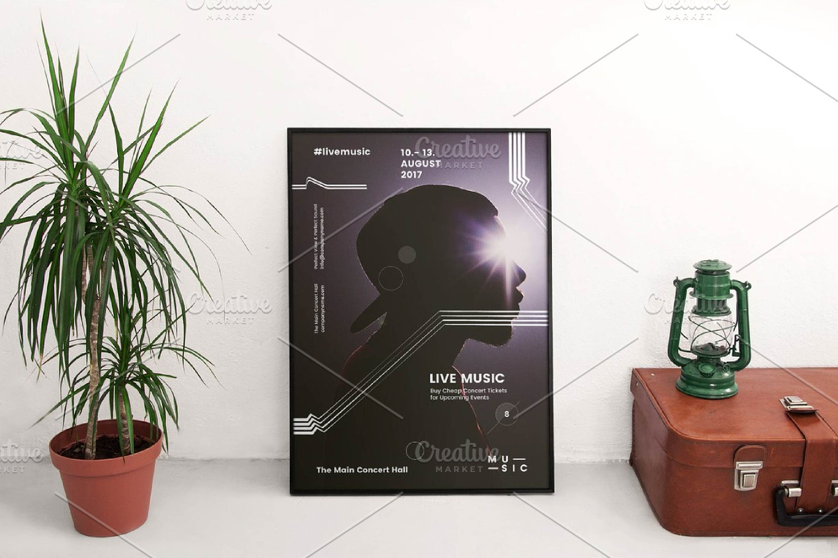 Music concert poster template, a Social Media Template by fashionaddict (Photo 4 of 5)
