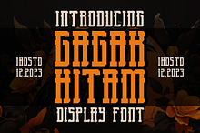 Gagak Hitam Display Font