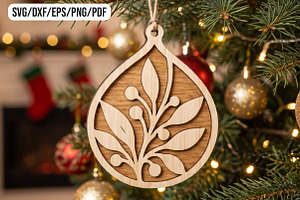 Rustic Botanical Wooden Christmas