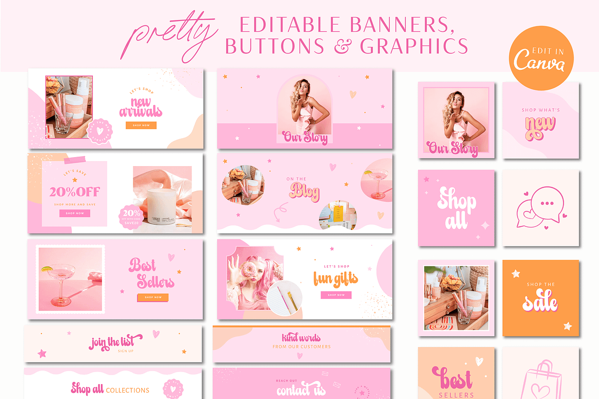 Bright Pink Retro Shopify Theme, a Shopify Template by Macarons and Mimosas (Photo 4 of 11)