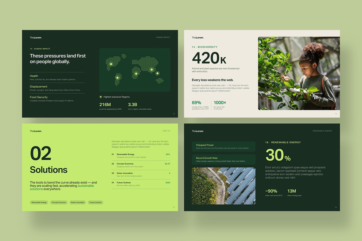 Sustainability Presentation Template, a Presentation Template by BrandPacks (Photo 5 of 7)