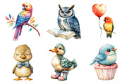 Cute Birds Clipart, an Illustration by Daily.Designs (Thumbnail 3 of 5)