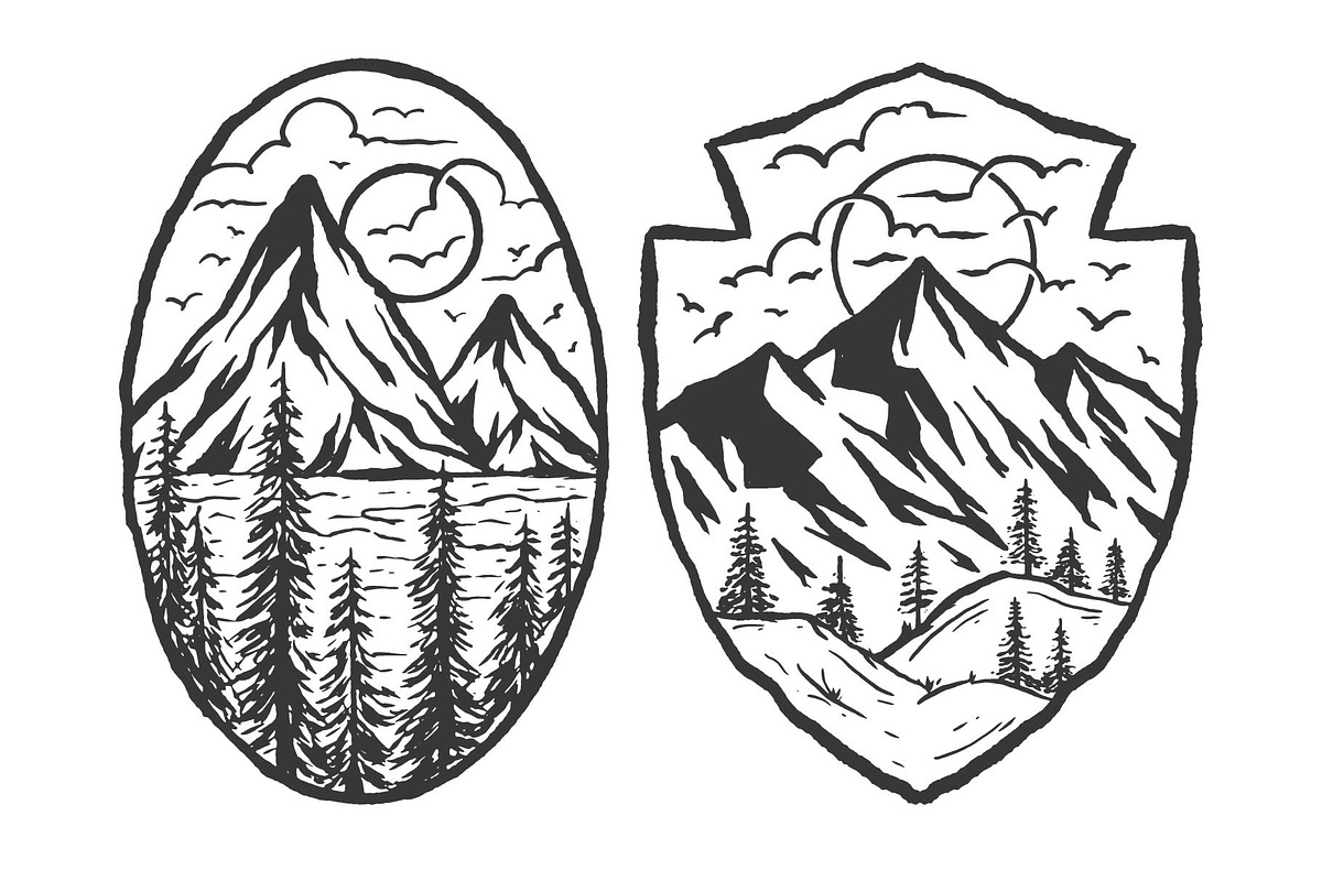 Outdoor Graphic / badge, an Object Illustration by Wak Jay Creative Studio (Photo 6 of 14)