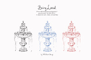 Being Loved - Vintage Line Art, a Decorative Illustration by whiteheartdesign (Thumbnail 11 of 14)