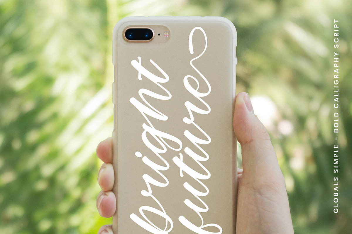 Globals Simple Bold Calligraphy Font, a Script Font by stylishtype.co (Photo 7 of 20)