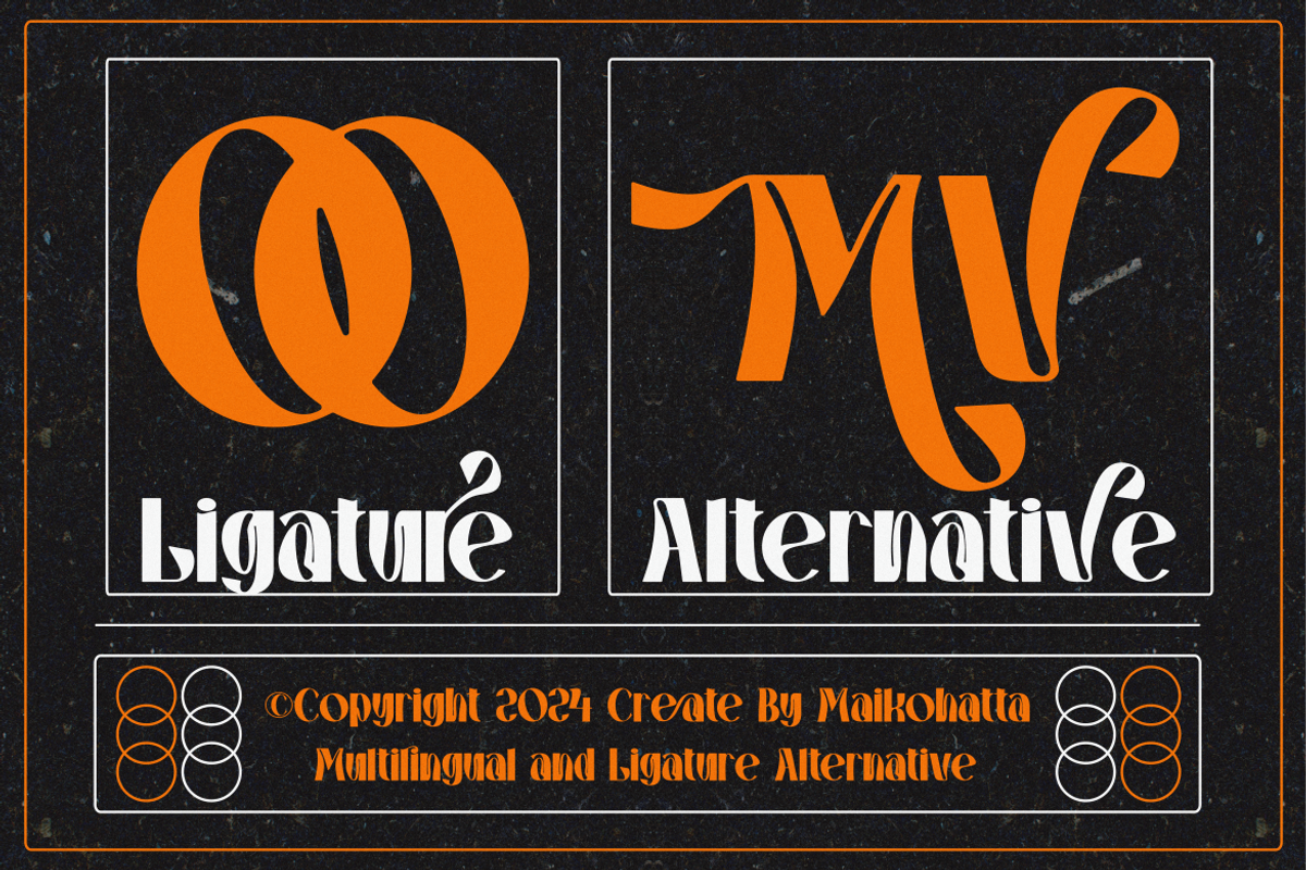 Gradioo - Psychedelic Display Font, a Sans Serif Font by MaikoHatta (Photo 5 of 10)