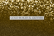 Gold Bokeh and Glitter Backgrounds, a Texture Graphic by Paper Element (Thumbnail 4 of 4)