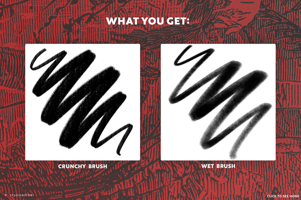 12 Lettering Brushes for Procreate, a Brush Add-On by Studio&Story (Photo 7 of 7)
