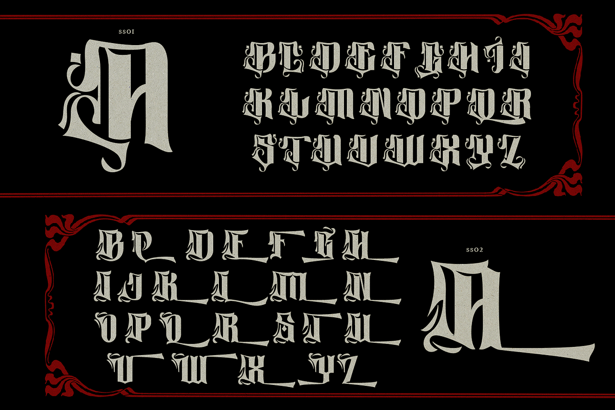 Helarctos Antique Font, a Blackletter Font by TypeClassHeroes (Photo 11 of 15)