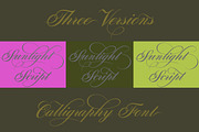 Sunlight Script, a Script Font by Typehill (Thumbnail 9 of 11)