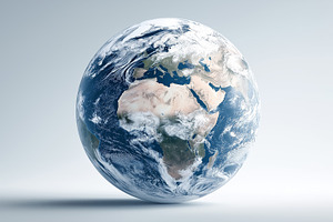 Planet Earth isolated on a light, a Nature Photo by MistyDay