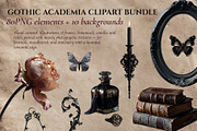 Gothic Dark Academia Clipart Bundle, an Object Graphic by Imageblend (Thumbnail 1 of 7)