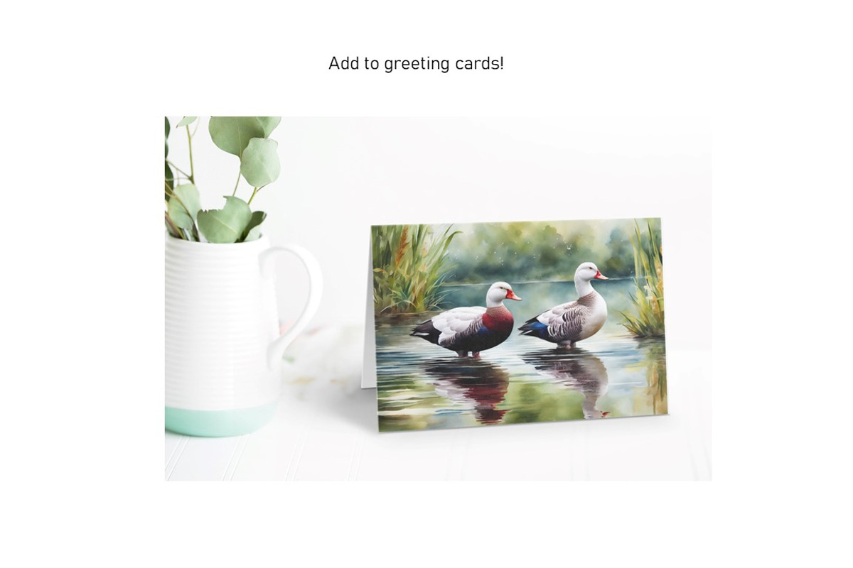 Watercolor Duck Pond Set 1, an Animal Illustration by Kat's Artful Creations (Photo 6 of 9)