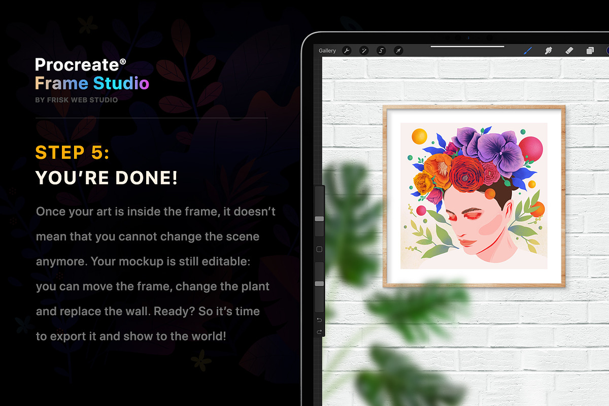 Procreate Frame Studio — Mockups, a Product Mockup by Frisk Shop (Photo 11 of 15)