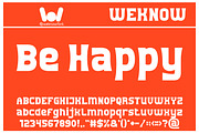 Be Happy font, a Font by weknow (Thumbnail 1 of 6)