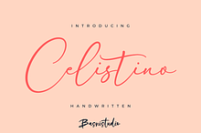 Celistino Handwritten Font