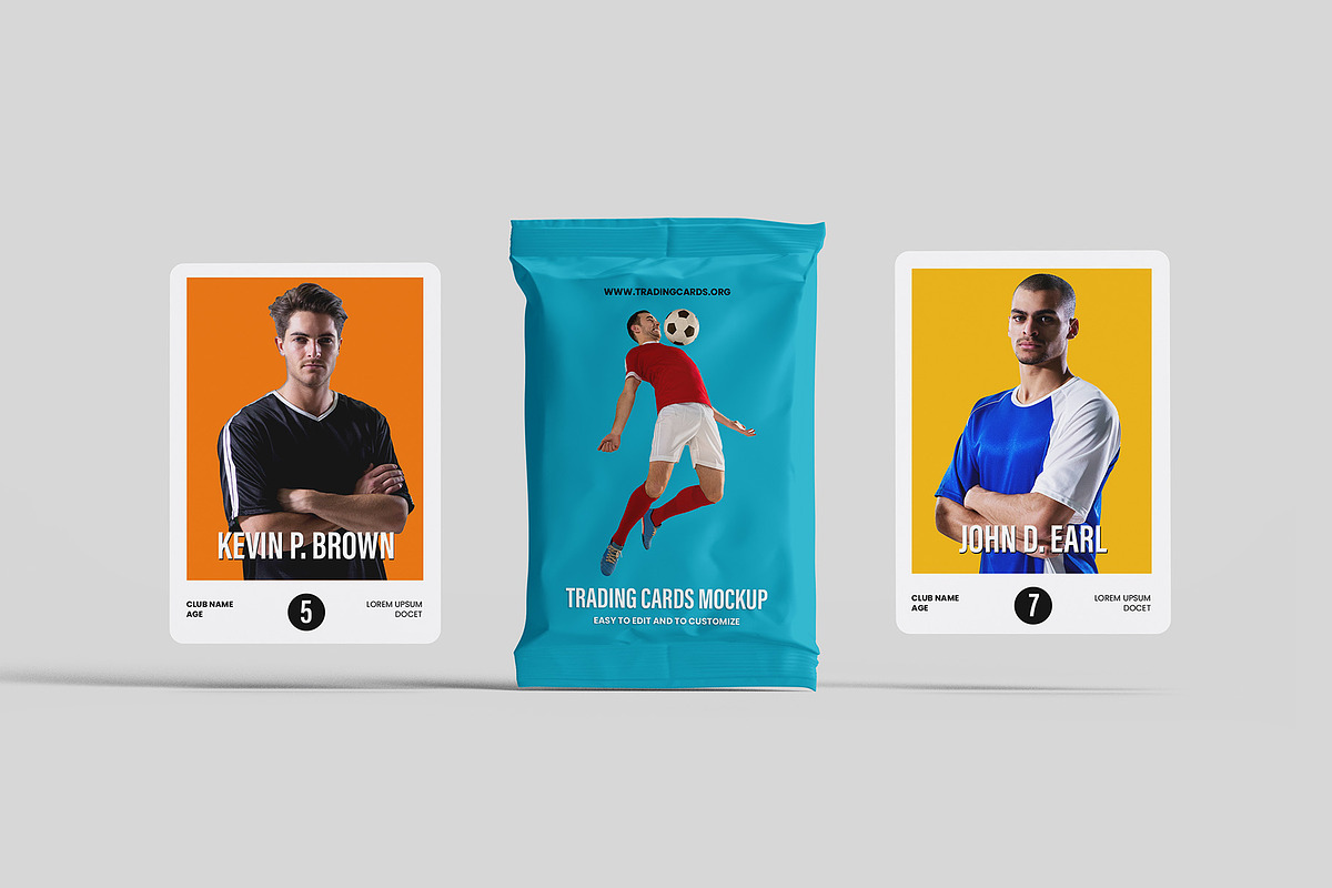 Trading Cards Mockup - 9 views, an Advertising Mockup by Illusiongraphic (Photo 3 of 19)