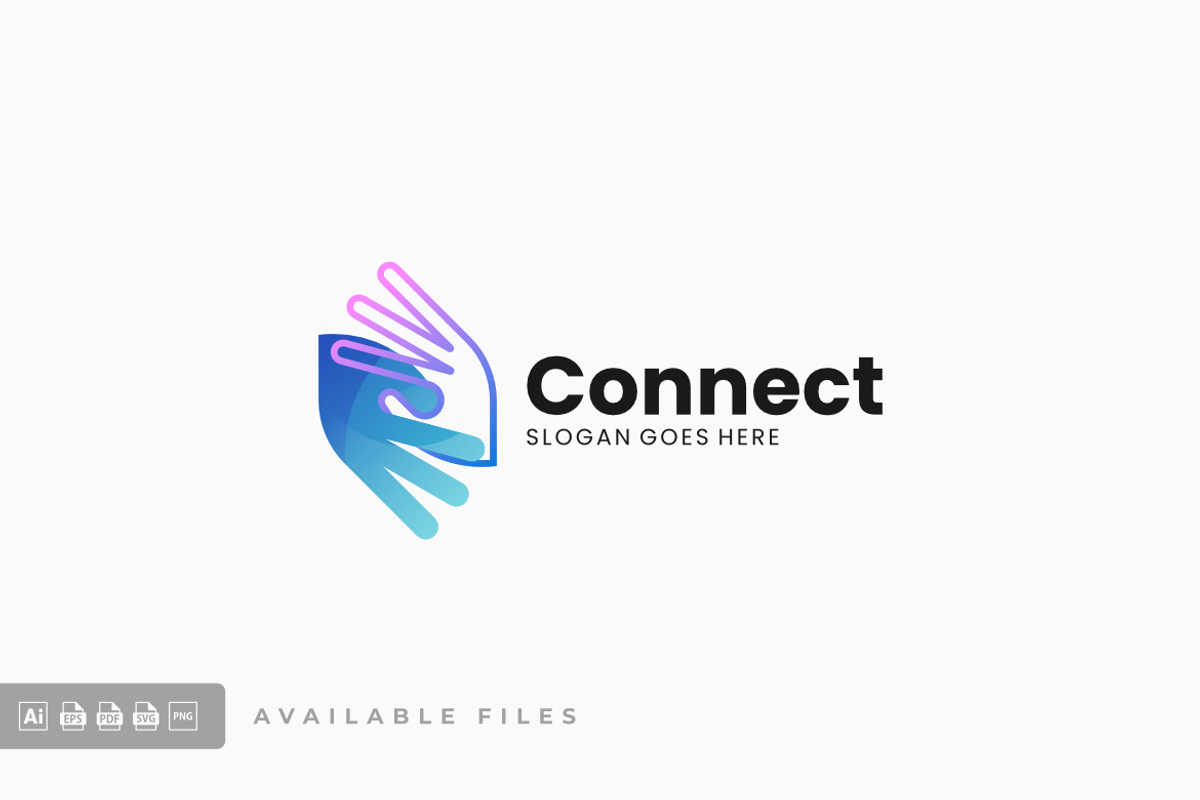 Finger Gradient Colorful Logo, a Branding & Logo Template by ivan_artnivora