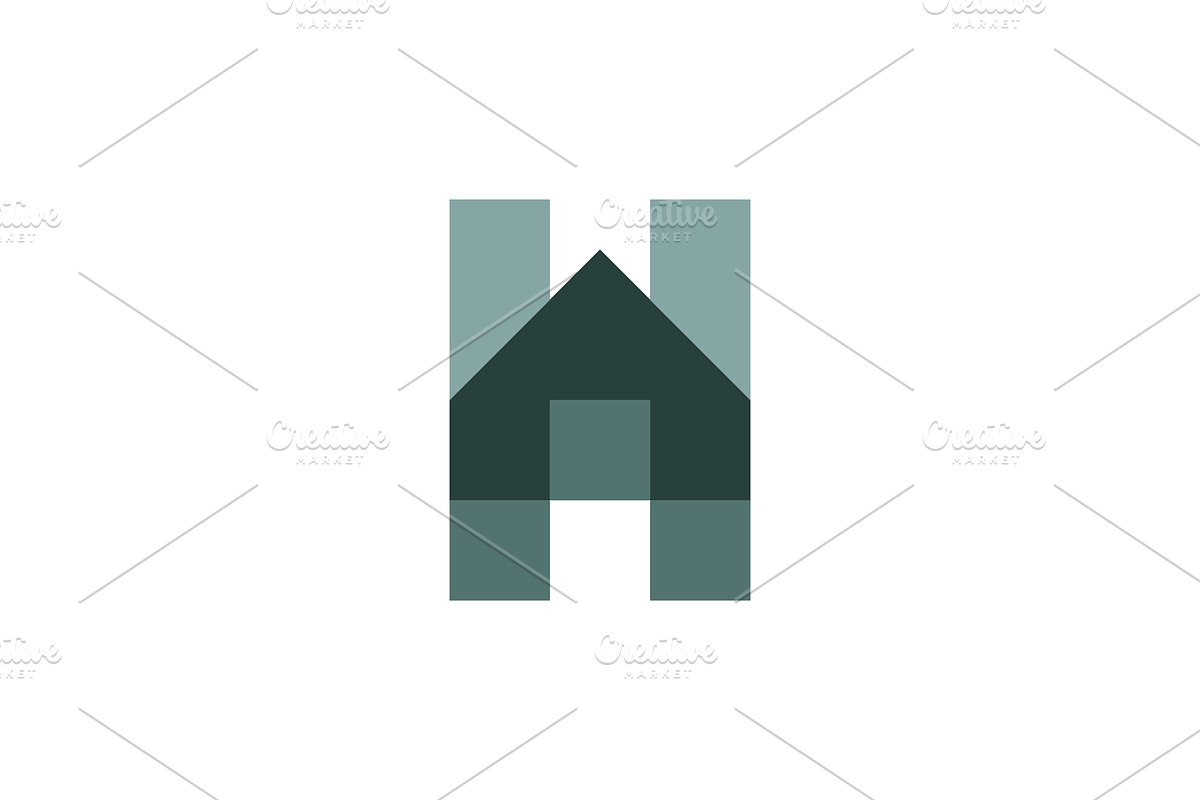 modern letter H house logo, a Branding & Logo Template by Rasagama Studio