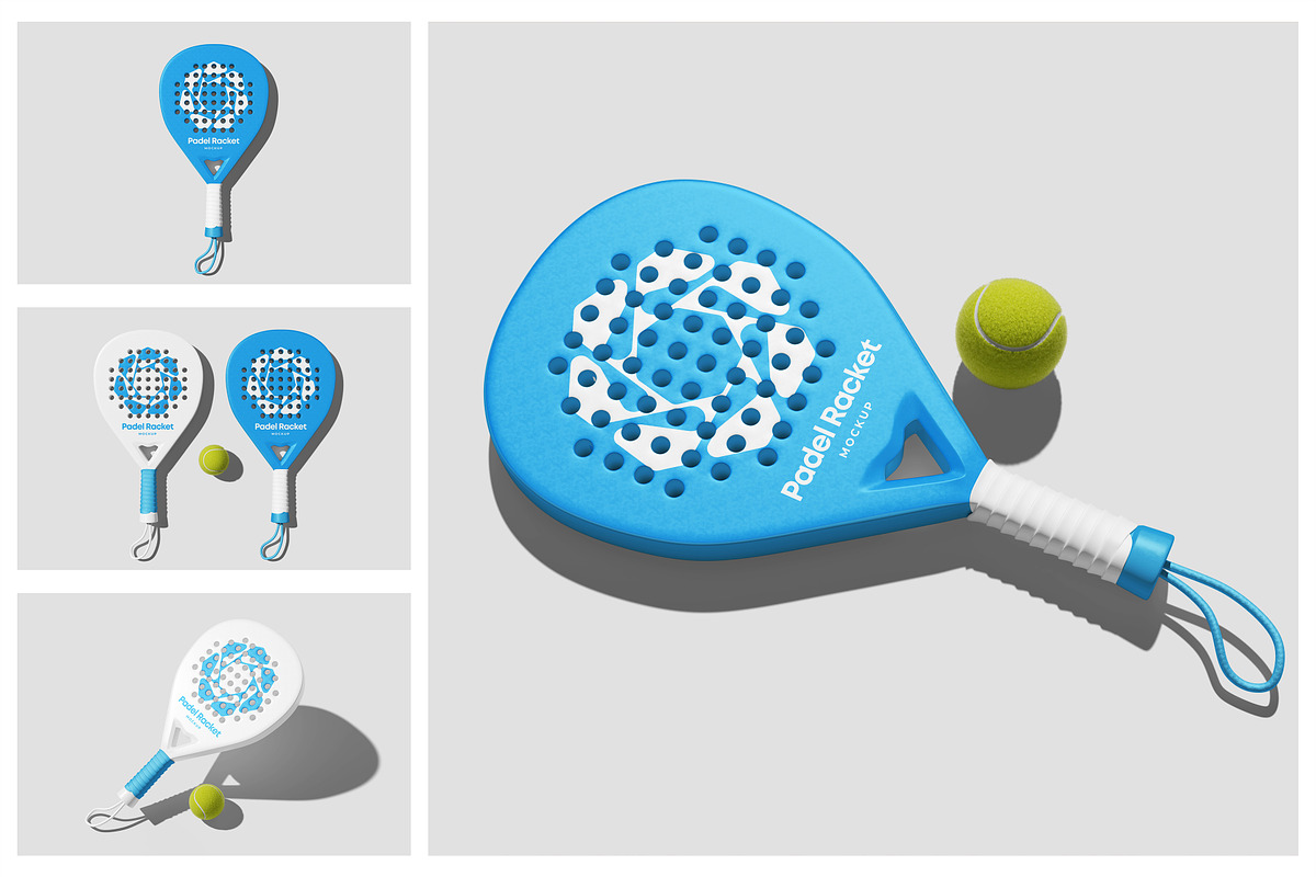 Padel Racket Mockup, a Packaging Mockup by Hazzpro_Std