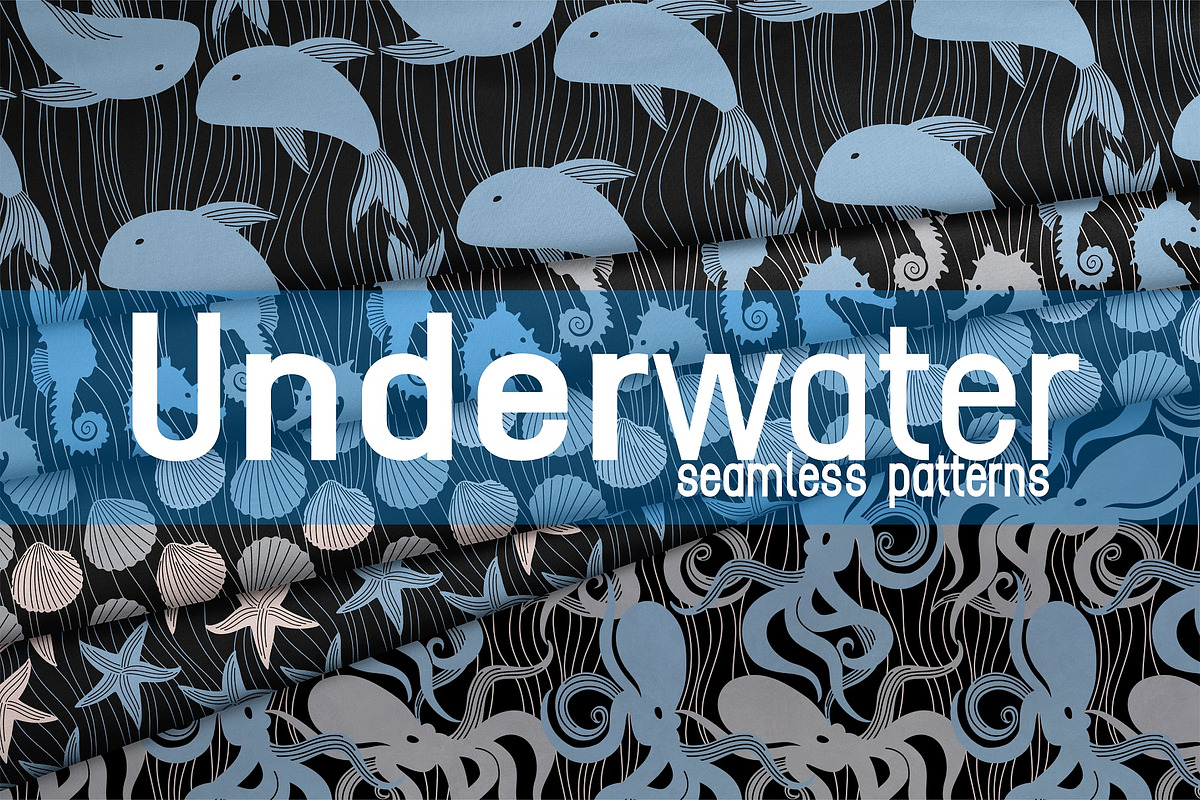 Underwater Pattern Collection, a Pattern Graphic by MarynArts (Photo 1 of 5)