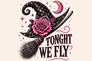 Roses Halloween Witch Png Bundle, a Seasonal Illustration by Daisy Design (Thumbnail 2 of 9)