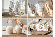 Wild One Safari Baby Shower Bundle, a Templates & Theme by VeliusCreativeStudio (Thumbnail 6 of 9)