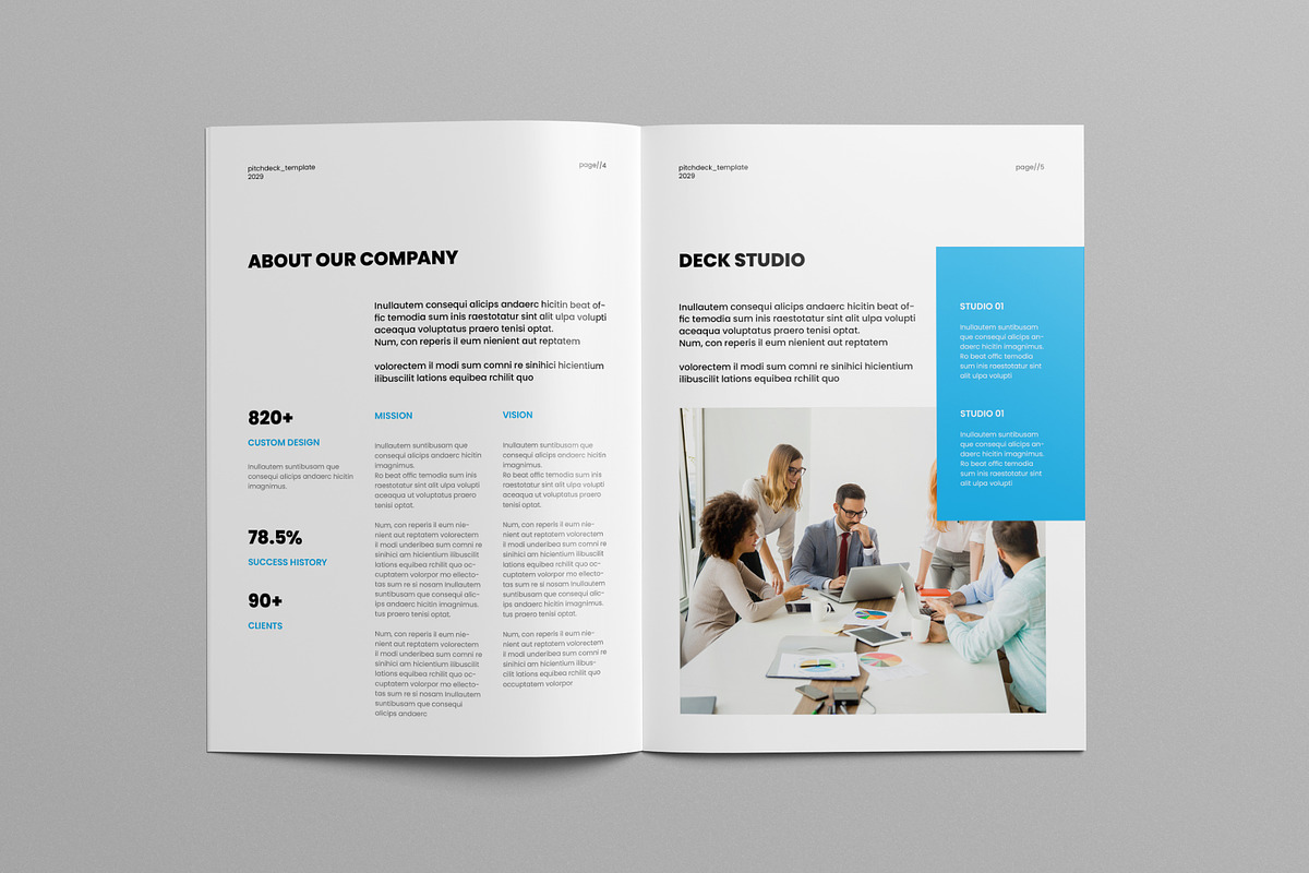 Pitch Deck Template, a Brochure Template by Pixelpick (Photo 3 of 9)